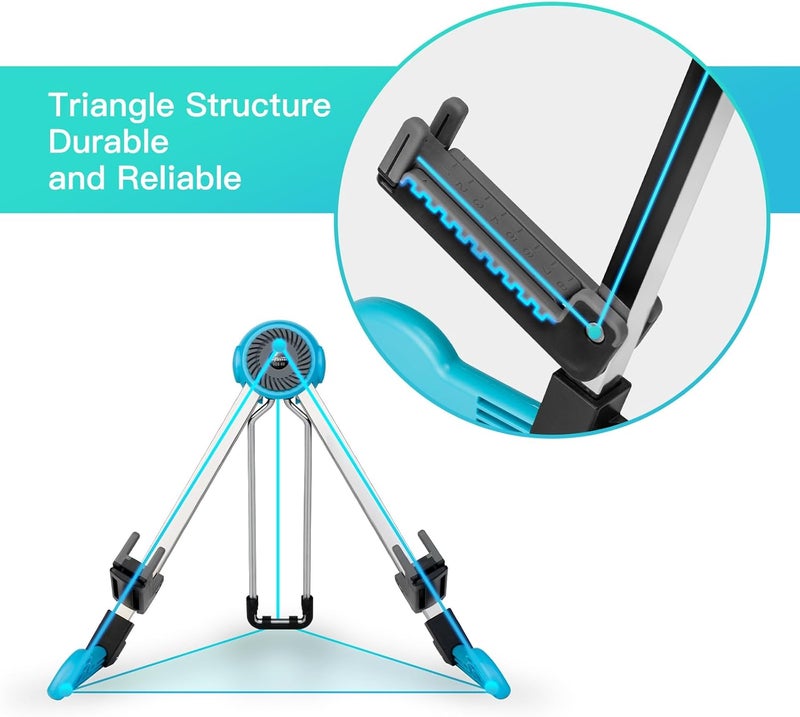 Guitto Guitar Stand Acoustic Floor Folding Guitar Holder Stand Tripod Universal for Acoustic Classical Electric Guitars Bass Ukulele Violin Banjo Mandolin GGS-03 - Image 2